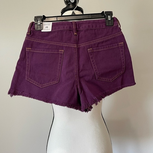 PacSun high waist denim festival short NWT in a size 25 concert summer - Picture 4 of 14